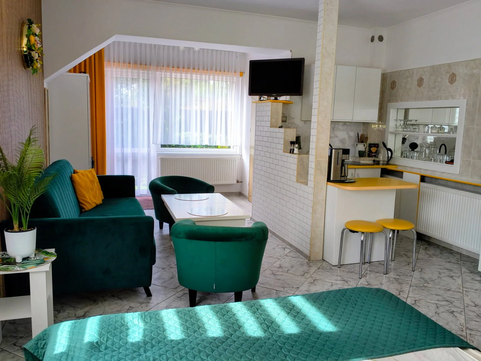 Apartament z aneksem kuchennym – część dzienna